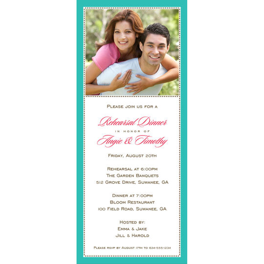 Terrific Tiny Beads Photo Invitations